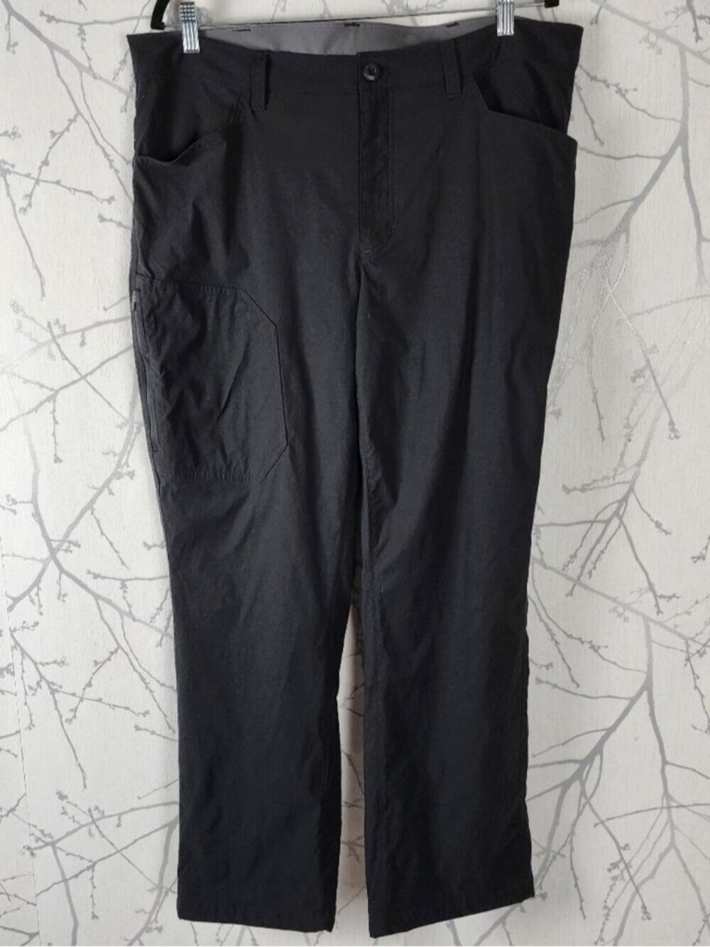 Eddie Bauer Black Fleece Lined Hiking Pants